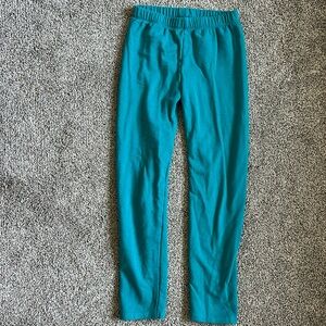 Jumping beans softest fleece leggings. Teal color. Sz -8